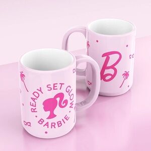 Zak! Pink Barbie “Ready Set Glow” Oversized Ceramic Coffee Tea Mug